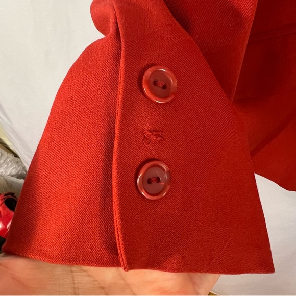 Rena Rowan Blazer Jacket Women's Plus Size 14 W Red Holiday Christmas Stretch - Picture 4 of 6